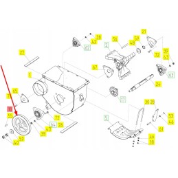 100059201 tuščiosios eigos šlifuoklio skriemulys