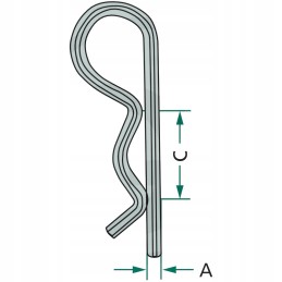 Spyruoklinių kaiščių rinkinys fi 2, 5 vnt