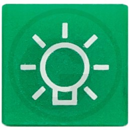 Zetor proxima šono ir artimųjų žibintų simbolis