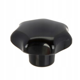 Žvaigždinė rankenėlė m12x63, juoda fenolio derva