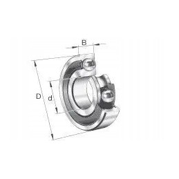 Rutulinis guolis paprastai 25x47x12 mm ina fag