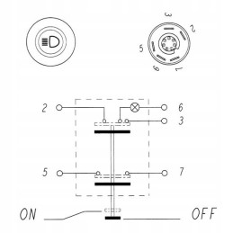 Renault Fendt Same G312900020020 šviesos jungiklis