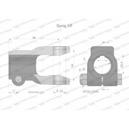 Šakė įkalimui 8 sr anga 30mm 22x54 serija 1r
