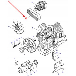 T12pkx1890hd kelių trapecinis diržas 9 pk x 1890 lp