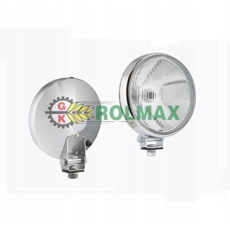 Kelio žibintas chromo korpuse su lempute