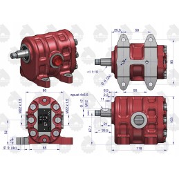 Kėlimo hidraulinis siurblys 23 l min c 330 ursus