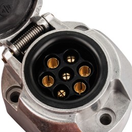 7 polių elektros lizdas metalinėms priekaboms