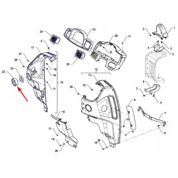 P5s81301130 oro išleidimo angos dangtelis