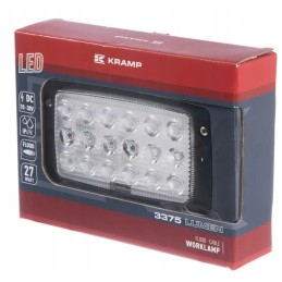 LED darbo lempa stačiakampė 27w 3375 lm 10 30v