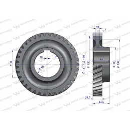 3 pavara varomasis ratas su 36 C 385 Warynski