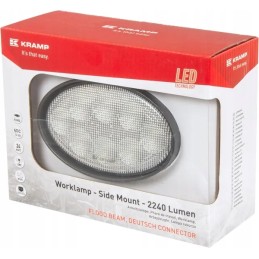 Ovali LED darbinė lempa 24w 2240lm prožektorių šviesa