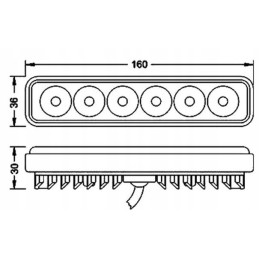 LED lempa 12v 24v panelė balta šviesa
