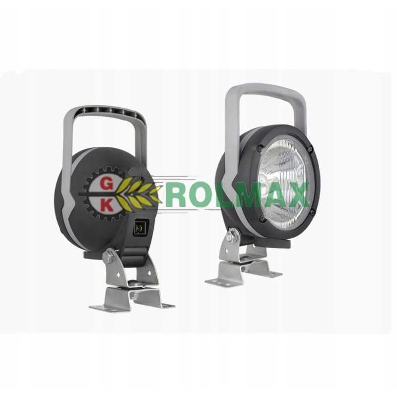 Halogeninė darbinė lempa su šviesos ir lemputės reguliavimu