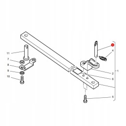Massey Ferguson sijos kaištis 3792003m2 originalus