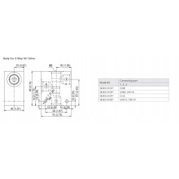 Plokštelės blokas vožtuvui SB B3 0103st Argo Hytos 3 8