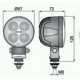 LED darbo lempa f35 1500lm jungtis dt04 2p crc5b