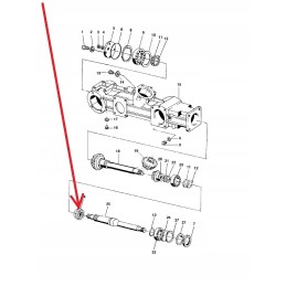 Lca62663 krumpliaračio kūginė pavara su 14 pavara
