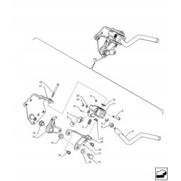 Atbulinės eigos svirtis new Holland t4 t5 47557162 cnh