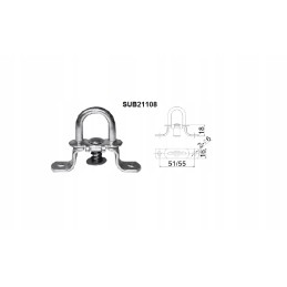 Pasukama borto rankena, brezento laikiklis, 6 vnt