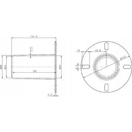 Apsauginė įvorė galios tiekimo velenui