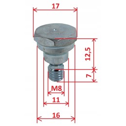 Ursus C360 prietaisų skydelio kabinos varžtas 3 vnt