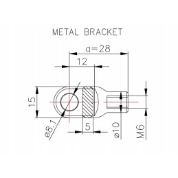 Massey Ferguson durų dujų pavara 318mm 100n
