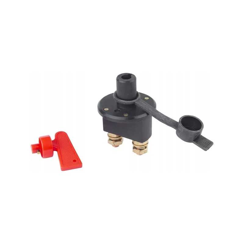 Maitinimo atjungimo jungiklis su raktu