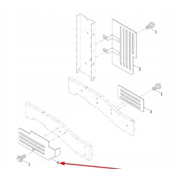 Te2s133010001k metalinis dangtelis