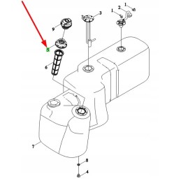 Ts04501010010 degalų bako dangtelio tvirtinimas