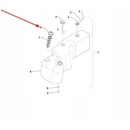 Ts04501010010 degalų bako dangtelio tvirtinimas