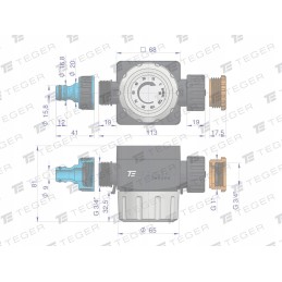Sodo komplektas 1 2 žarnos 20m dušo komplektas