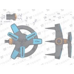 Sodo komplektas 1 2 žarnos 20m dušo komplektas