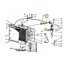 Guminis kabelis sutvirtintas audiniu 951314 c 360 zetor