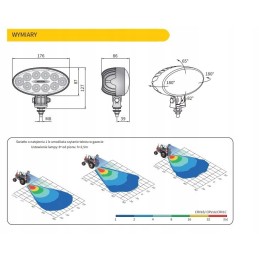 LED darbo lempa 60 4000lm crv1b 52301 4 vnt.