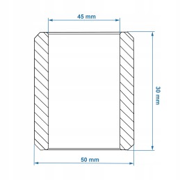 Zetor vairo jungties įvorė 67113403 57113606 45x50x30