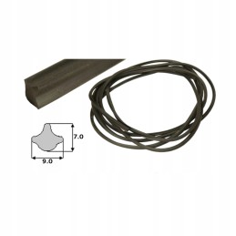 Stiklo sandariklis 20x15 su pleištu 9x7mm t 25