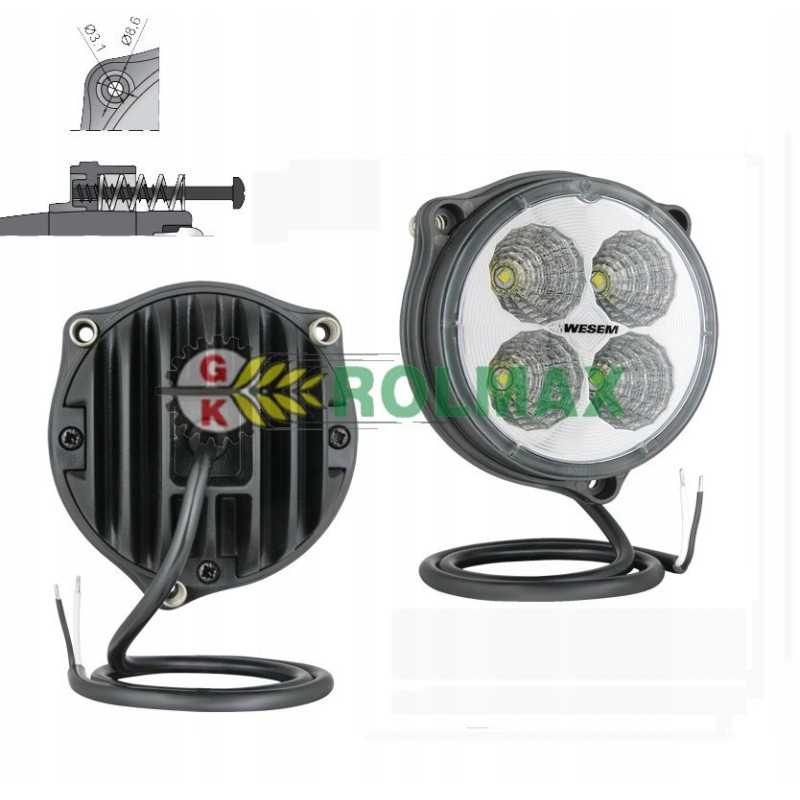 LED darbo lempa 58 1500lm kabelis CRC5D 51620