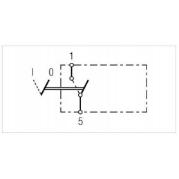 Įjungimo / išjungimo jungiklis su užraktu išjungtu 2 kontaktų 444167