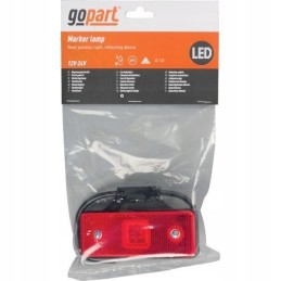 LED galinis gabaritinis žibintas su laikikliu 12 24v