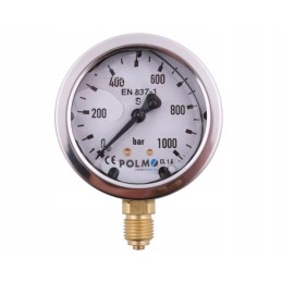 Glicerino manometras m63 0 1000 bar dugno jungtis