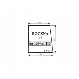 Šoninis langas mf 255 sokolka 115