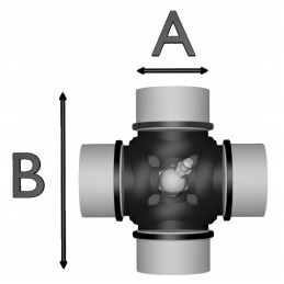Krzyzak šarnyrinis kardaninis velenas 30x55x88 30x88 zuk