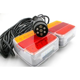 LED apšvietimo komplektas žemės ūkio technikos priekabai