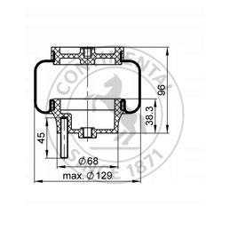 Contitech sz51 sėdynės oro pagalvė 7