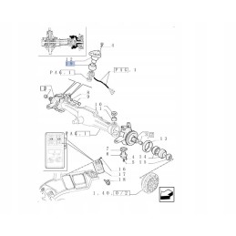 Stebulės redukcijos guolis new Holland 5169910 30 16mm x 64