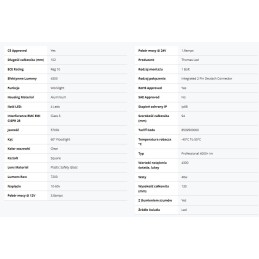 LED darbo lempa 4300lm matymo kampas 60 130027