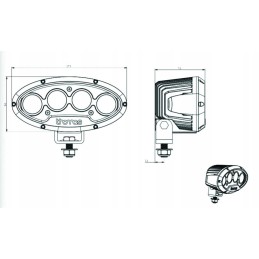 LED darbo lempa 4000lm matymo kampas 60 130025