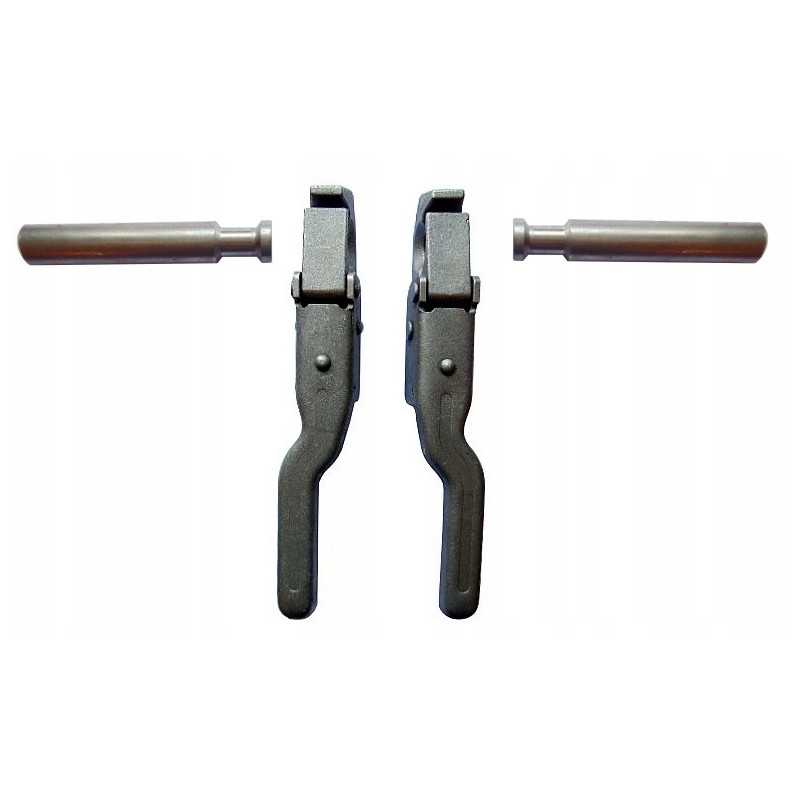 Šoninis užraktas, segtukas, anga apačioje, dešinė, kairė