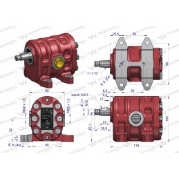 Hidraulinis pakėlimo siurblys 24 litrai min Ursus
