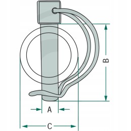 Vamzdinis kaištis, skersmuo 4-5 mm